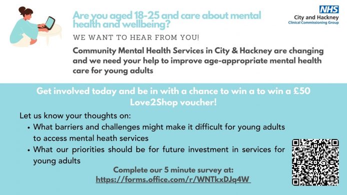 City & Hackney Mental Health Services for Young Adults – Twitter