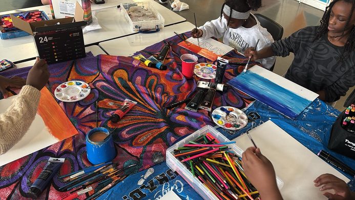 Arts and craft at Forest Road Youth Hub